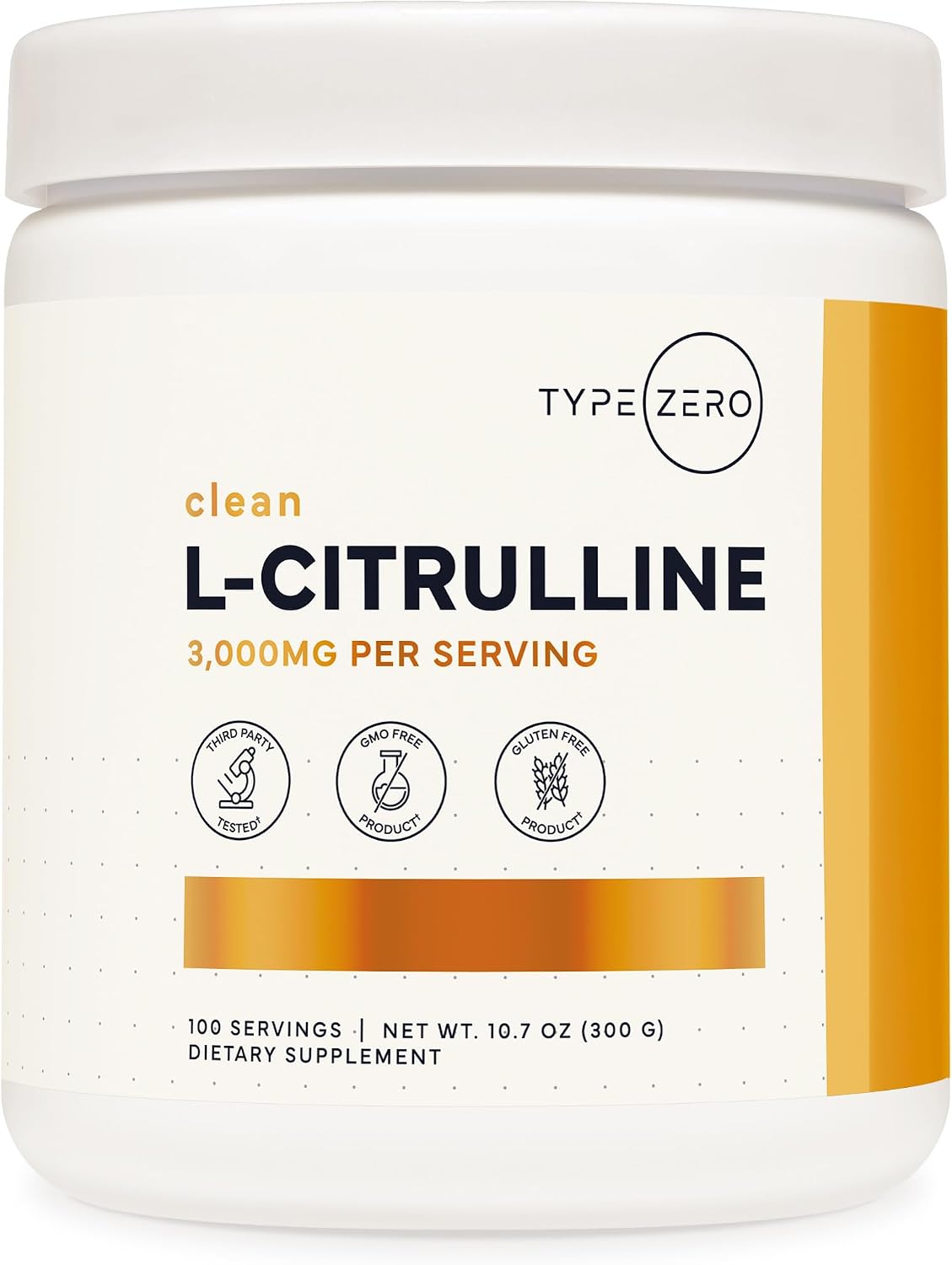 Type Zero L-Citrulline Base Powder, 3,000mg Per Serve – 100 Servings - görsel 1
