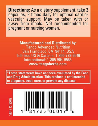 CardioPhase Natural Heart Support Supplement for Healthy Circulation and Cardiovascular Performance (180 Vegetarian Capsules)
