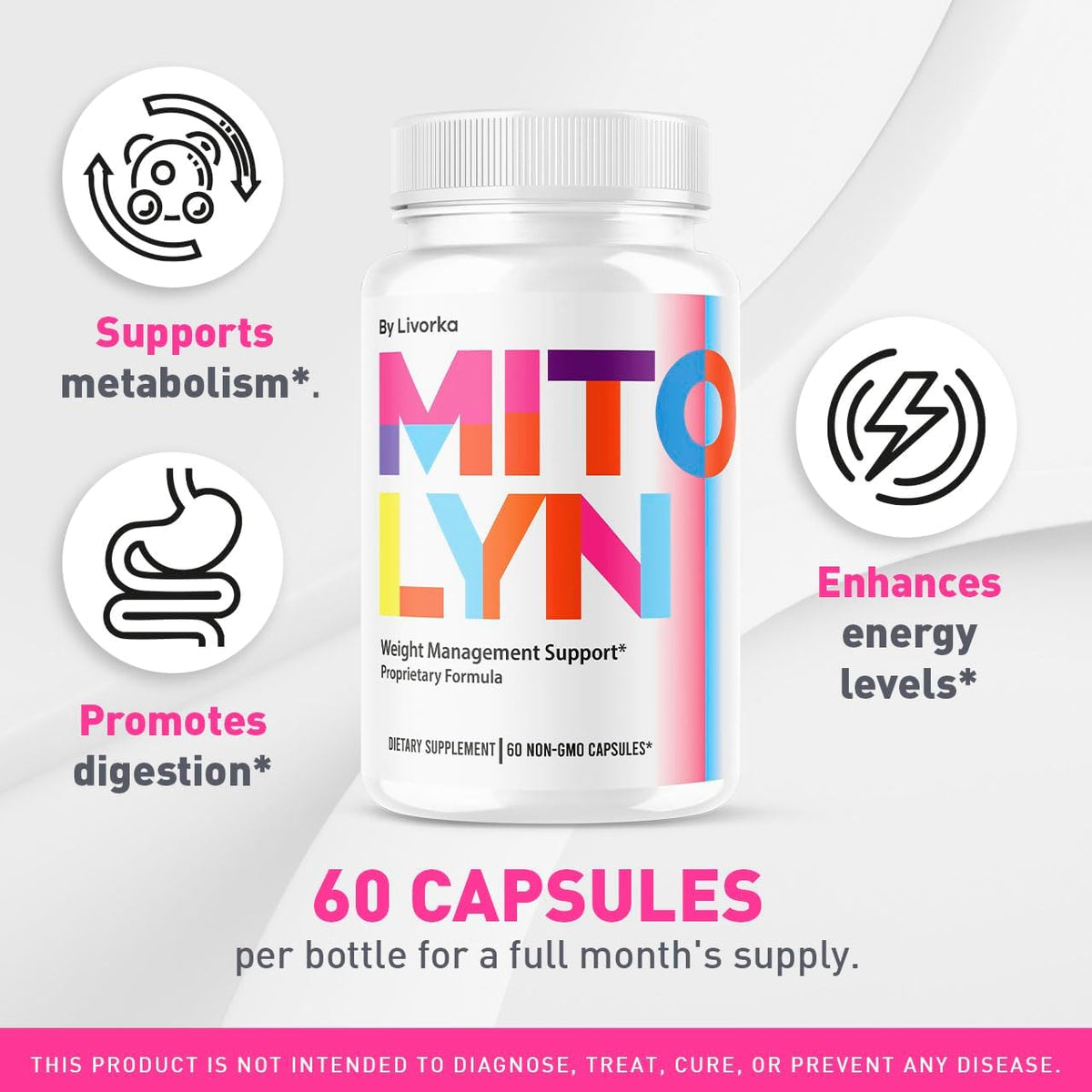 (5 Pack) Mitolyn Pills - Official Mitolyn – Natural formula – Made with natural ingredients that work harmoniously – Image 2