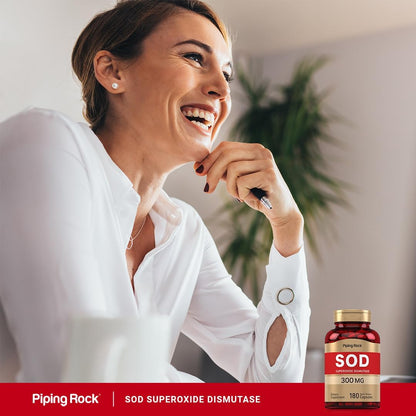 Piping Rock Superoxide Dismutase 300 mg | 180 Capsules
