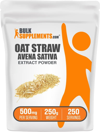 Oat Straw Extract Powder - Avena Sativa Supplement, 500mg per Serve, 250g