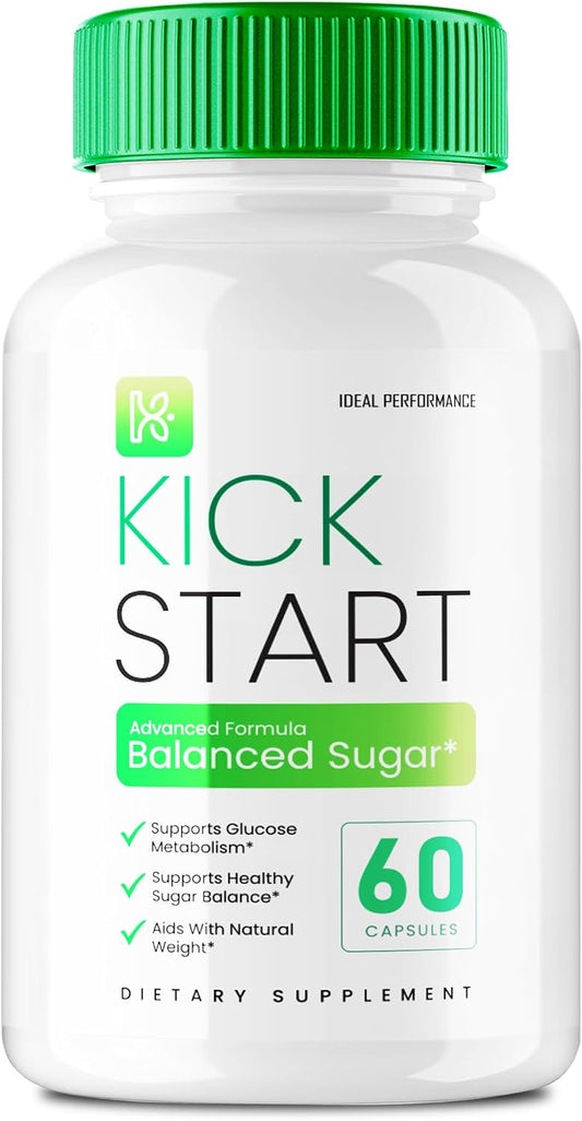 Kick Start Capsules - Balanced Sugar – Supports Healthy Circulation: The formulation includes ingredients thought – Image 1