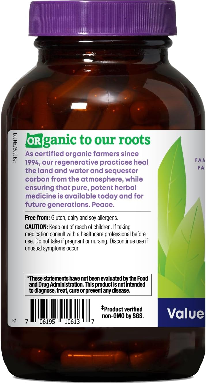 Oregon's Wild Harvest Slippery Elm Herbal Supplement Organic Vegan Capsules - 180 Count – Image 2