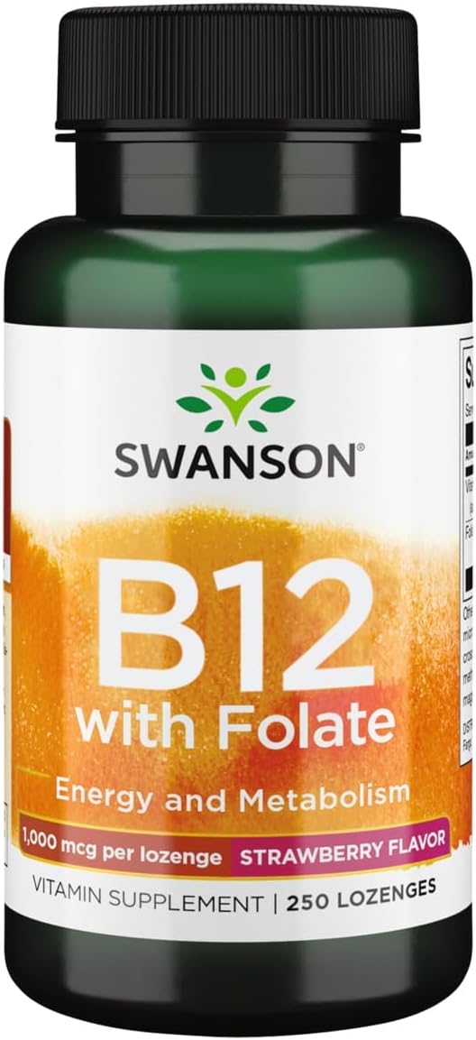 Swanson Vitamin B12 Lozenges 1000 mcg 250 Lozenges - görsel 1
