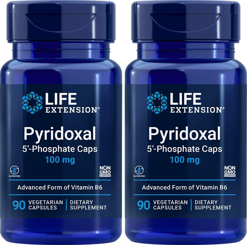 Life Extension Pyridoxal 5'-Phosphate (P5P) - Vitamin B6 100 mg, 60 Vegetarian Capsules - görsel 9