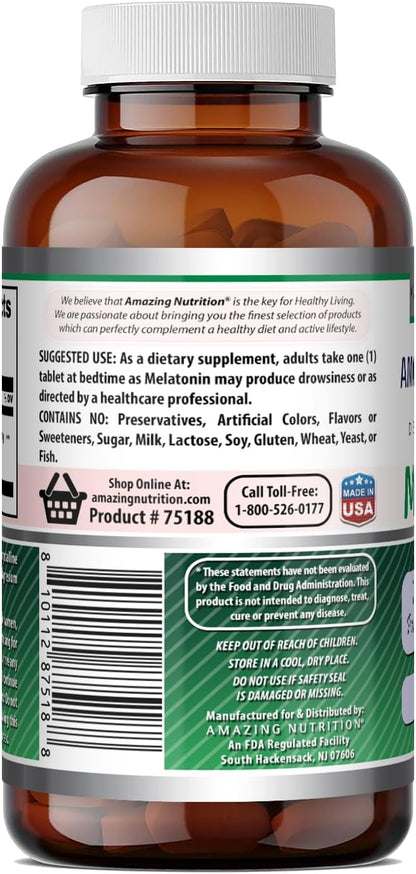 Amazing Formulations Melatonin Supplement | – GMP Certified Manufacturing: Strict quality controls. – Image 4
