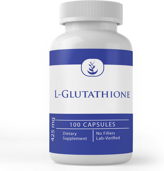 Pure Original Ingredients L-Glutathione, Reduced, 100 Capsules - No Additives or Fillers – Image 1