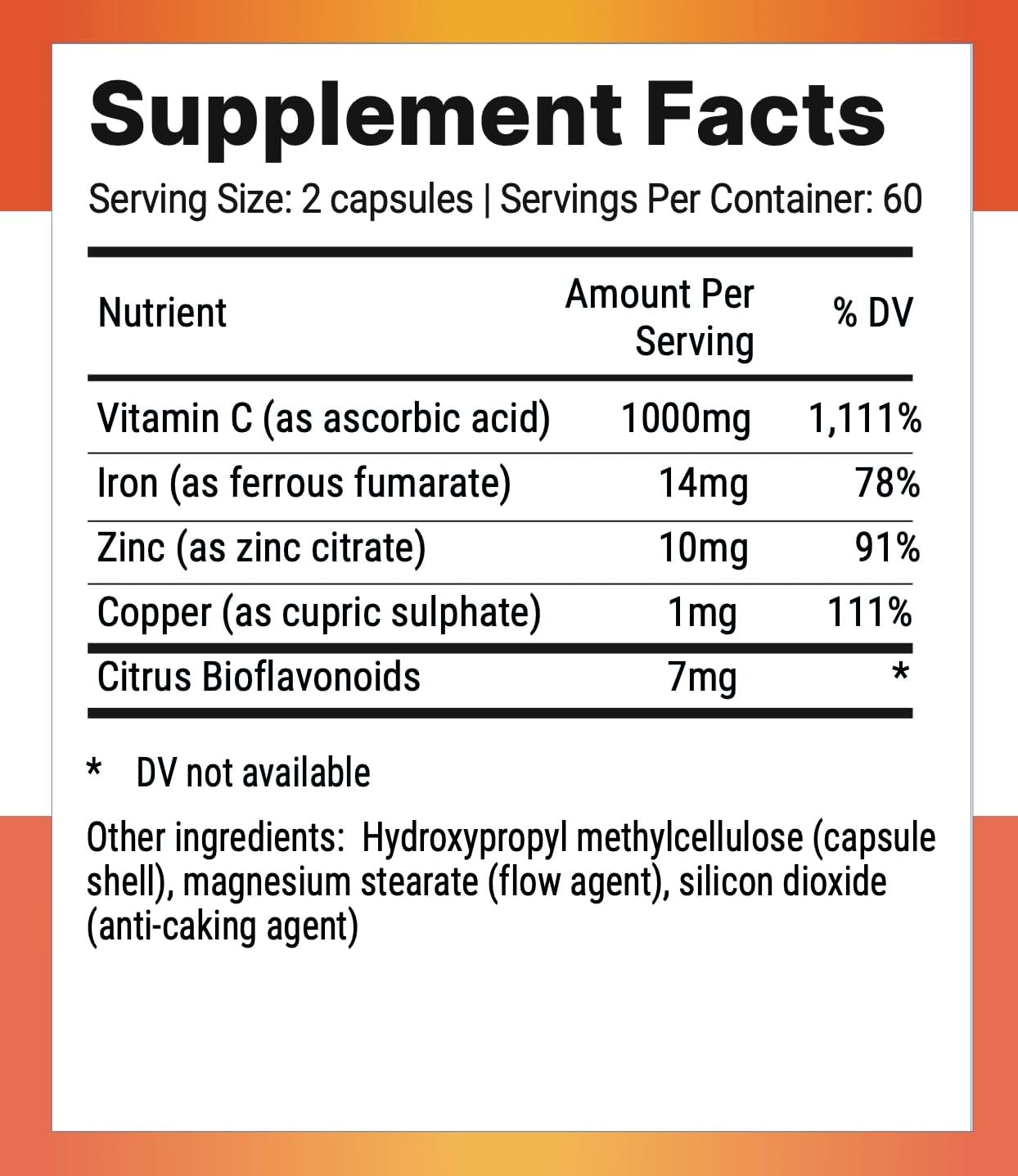 Nutri-Align Mega Vitamin C - 120 Capsules - görsel 2