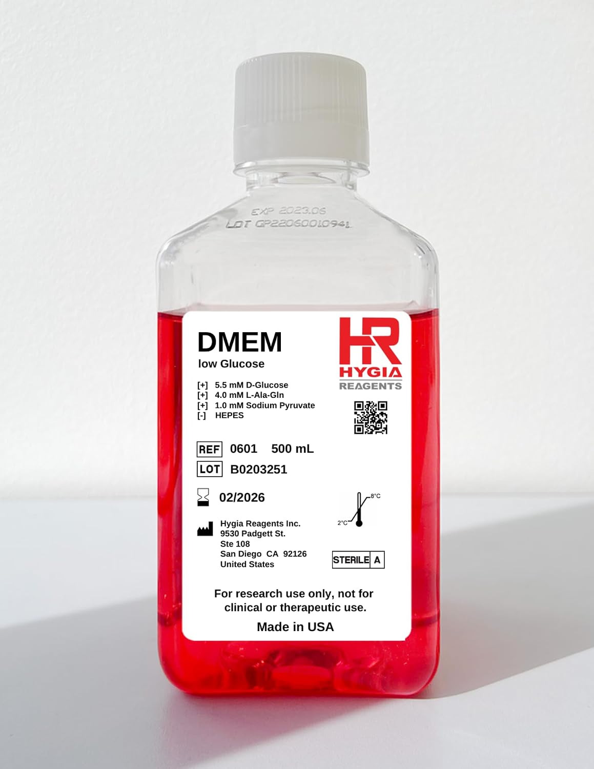 DMEM Low Glucose Cell Culture Medium - görsel 1