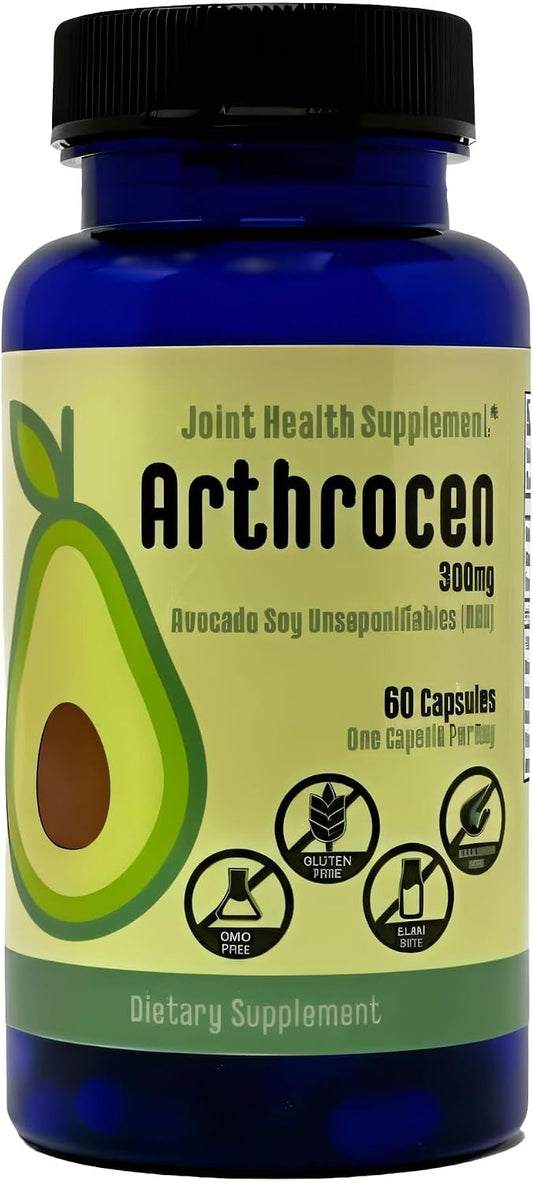 Arthrocen ASU Joint Support Supplement, 300mg Avocado Soy Unsaponifiables, Once-daily – Image 1