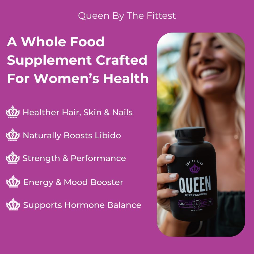The Fittest Queen Organ Supplement - Hormone & Energy Support, 180 Capsules - görsel 3