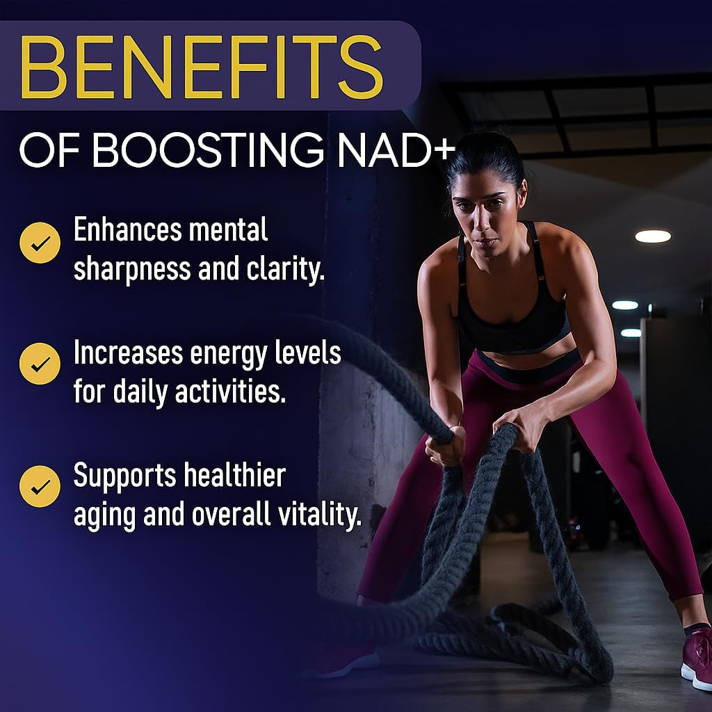 Ageless NAD+ Supplement - Nicotinamide – Cognitive function: Your brain relies on NAD+ for neurotransmitter – Image 3