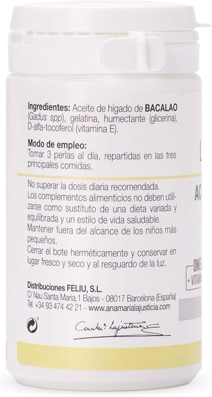 Ana Maria Lajusticia Cod Liver Oil 90 Pearls