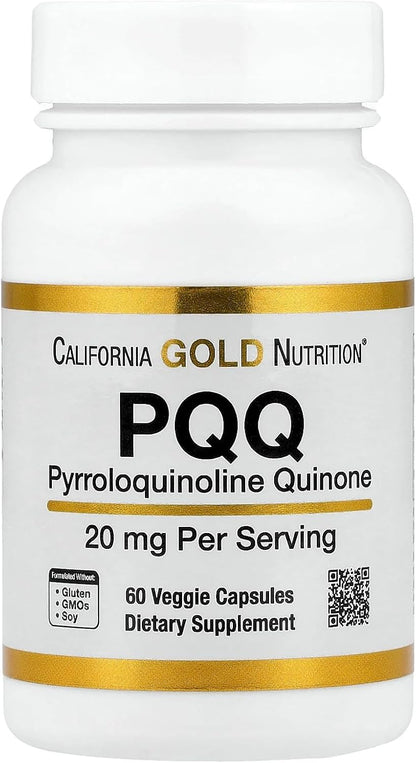 Lake Avenue Nutrition PQQ, Pyrroloquinoline Quinone, 20 mg, 60 Vegetarian Capsules