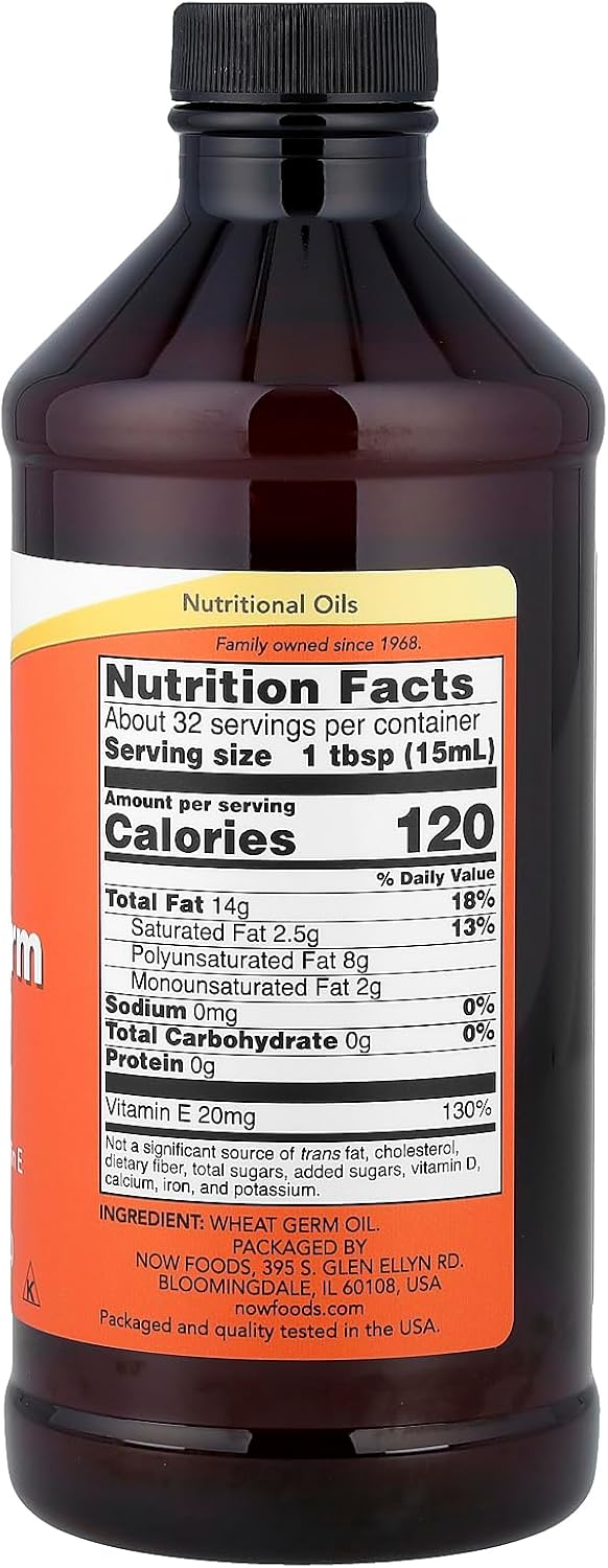 Wheat Germ Oil - 473 ml by NOW Foods - görsel 2