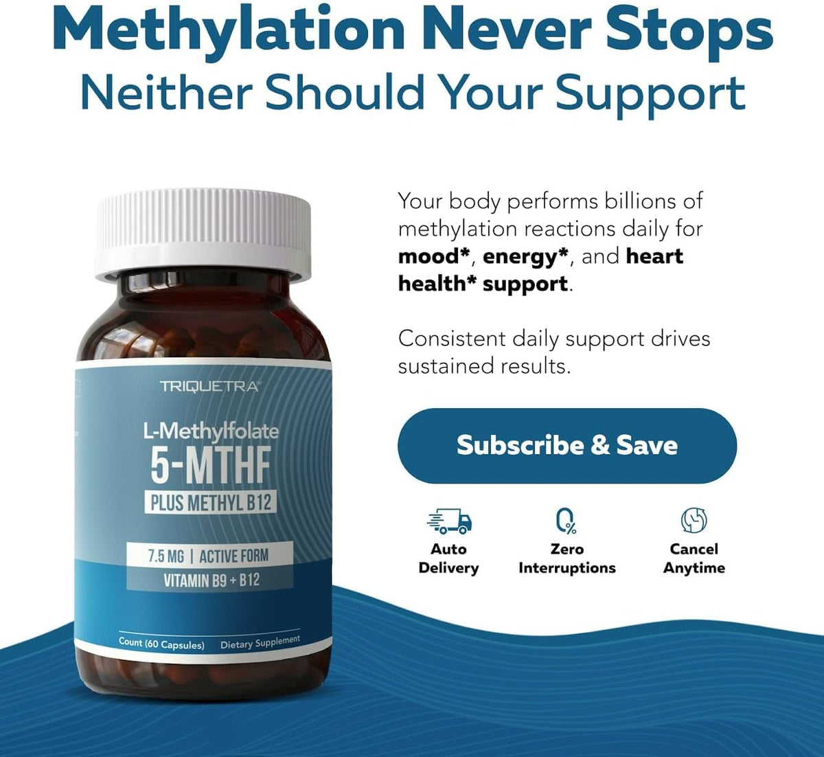L-Methylfolate 7.5mg with Methyl B12 – Active 5-MTHF for MTHFR Support – Image 9