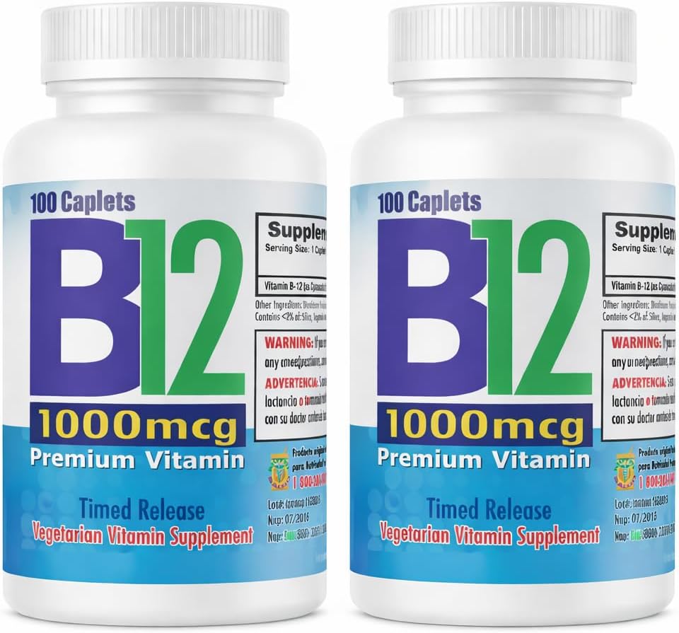 Nutrisalud Products Vitamin B12 1000mcg, 200 Tablets (2-Pack) - görsel 1