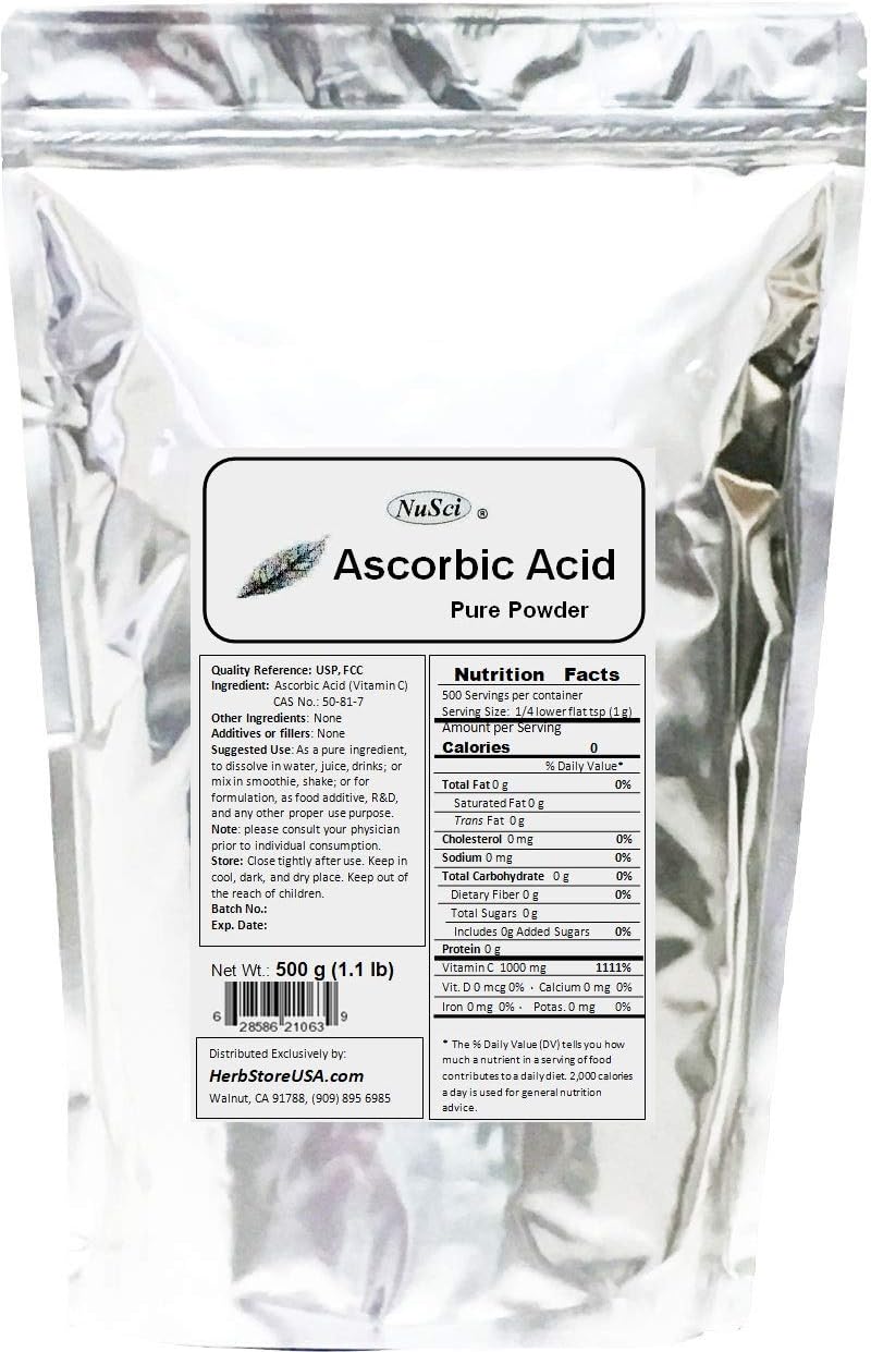 Ascorbic Acid Vitamin C Pure Powder - USP & FCC Quality (2270 g) - görsel 3