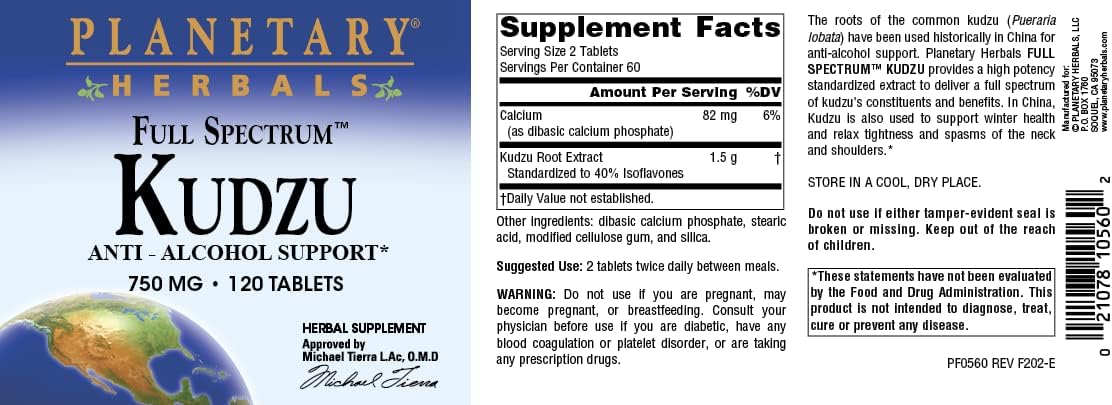 Planetary Herbals Full Spectrum Kudzu Tablets - görsel 5