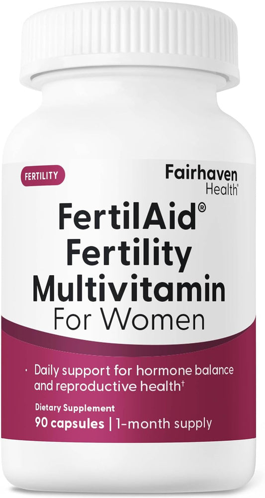 Fairhaven Health FertilAid for Women - – Vitex (Chasteberry): Supports healthy progesterone levels and helps – Image 1