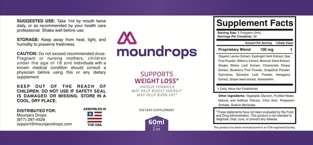 Moundrops Official Liquid Formula – All Natural Energy Support (Pack of 5) – Image 2