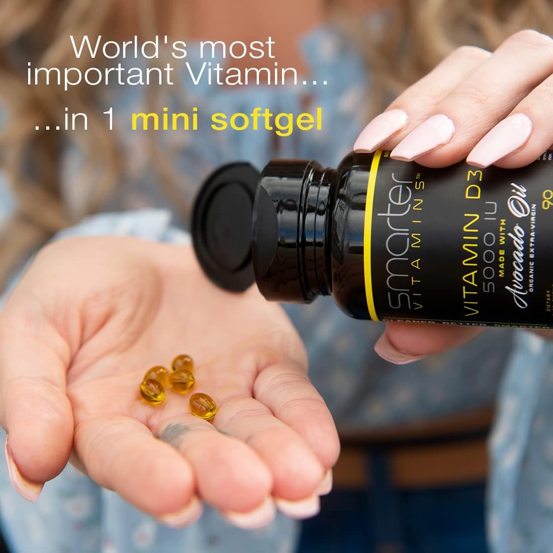 Smarter Vitamin D3 5000 IU in Avocado Oil, 125mcg, 270 Mini Softgels (3 Pack) - görsel 2