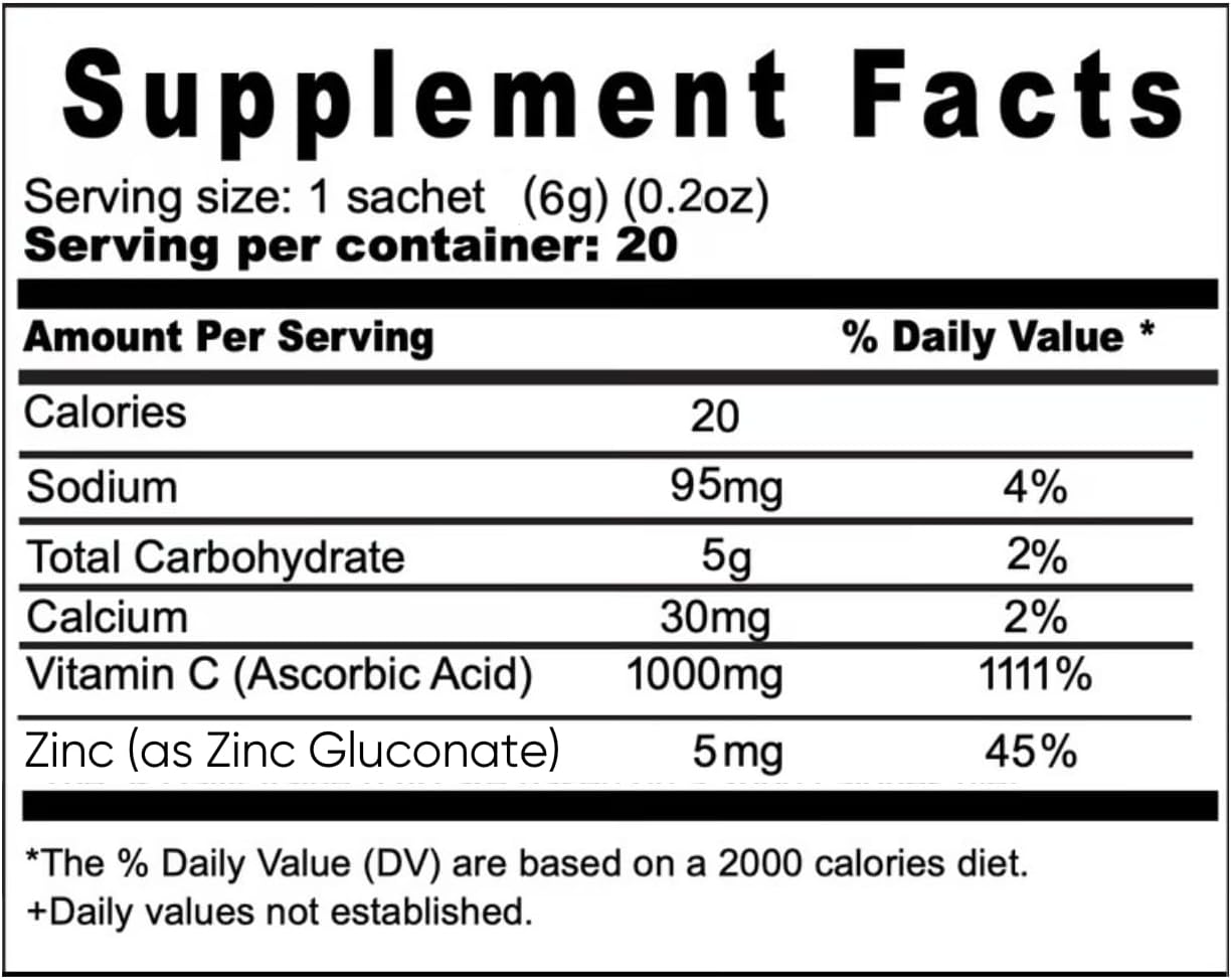 EDMARK Bubble C Instant Orange Drink – Vitamin C & Zinc Supplement - görsel 3