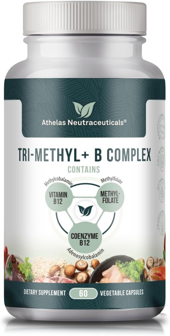Tri-Methyl+ B Complex - Methylated B – Vitamin B12 (Methylcobalamin & Adenosylcobalamin): Two coenzyme forms that – Image 1