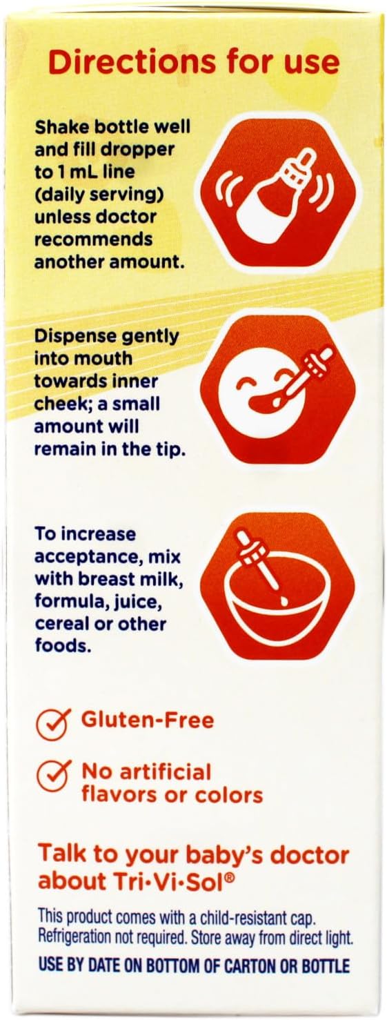 Enfamil Tri Vi Sol Infant Multivitamin Drops with Dropper, 50 mL - görsel 3