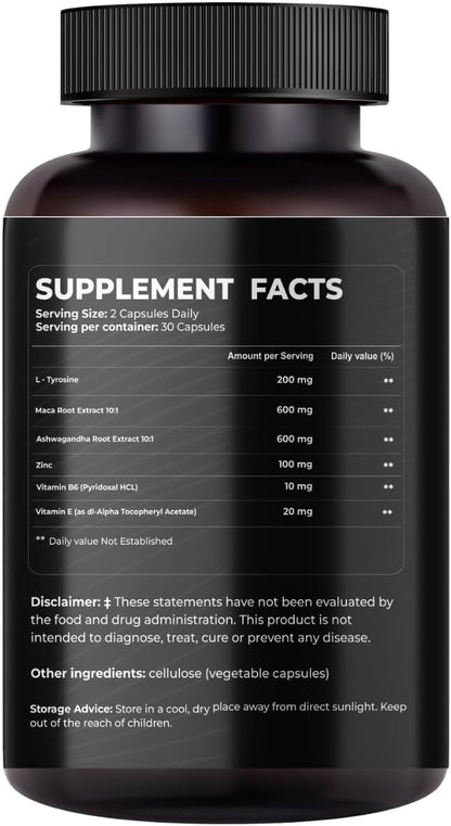 Mishas Nutraceuticals L-Tyrosine with Maca – Ashwagandha: An adaptogenic herb used in Ayurvedic medicine for – Image 7