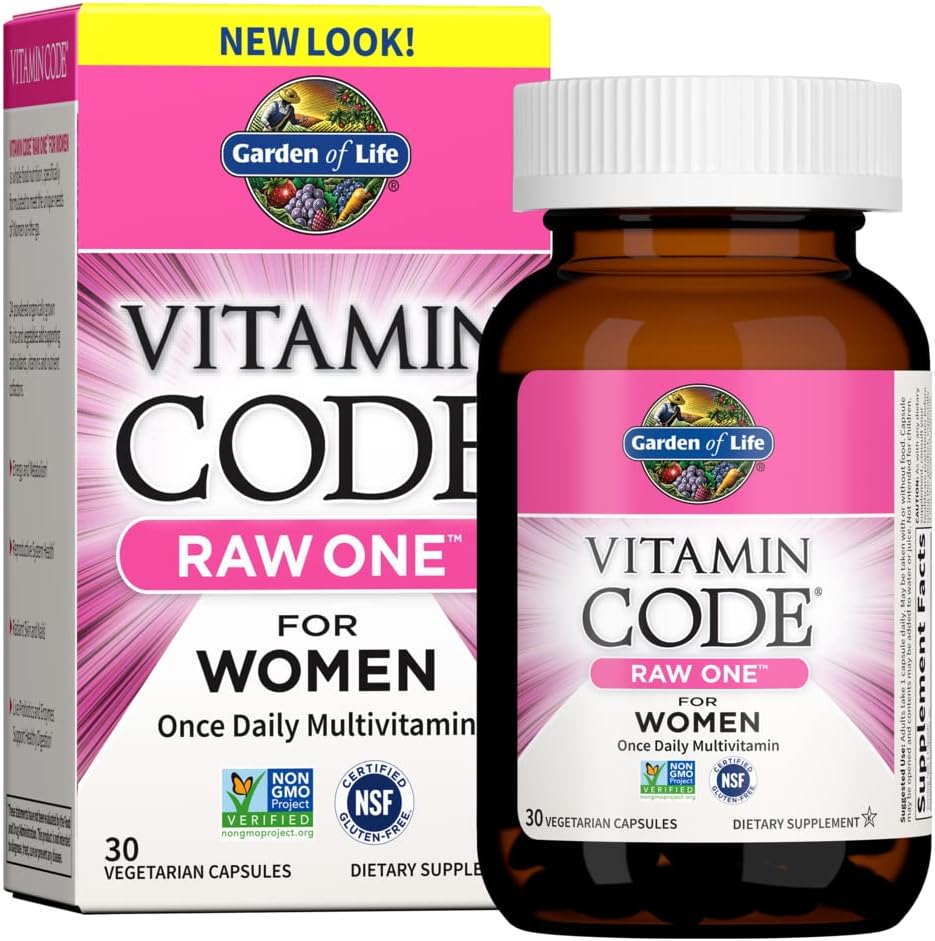 Garden of Life Vitamin Code RAW ONE for Women Once Daily Whole Food Multivitamin with Probiotics, 75 Capsules - görsel 9