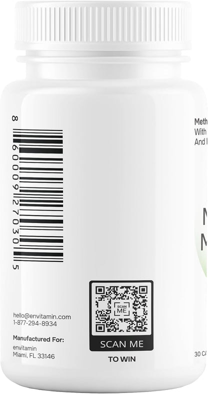 envitamin Methylated Multivitamin – Methylated B12 (as Methylcobalamin): Supports nerve function, energy – Image 2