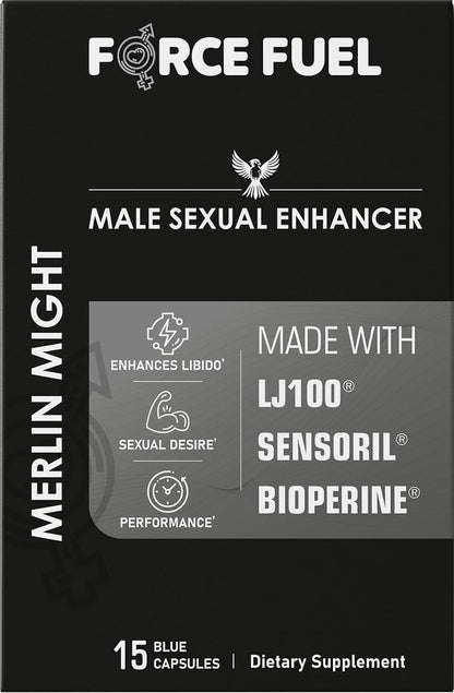 Merlin Might – Male Sex Pills for Better Stamina & Sensitivity – 15 Capsules
