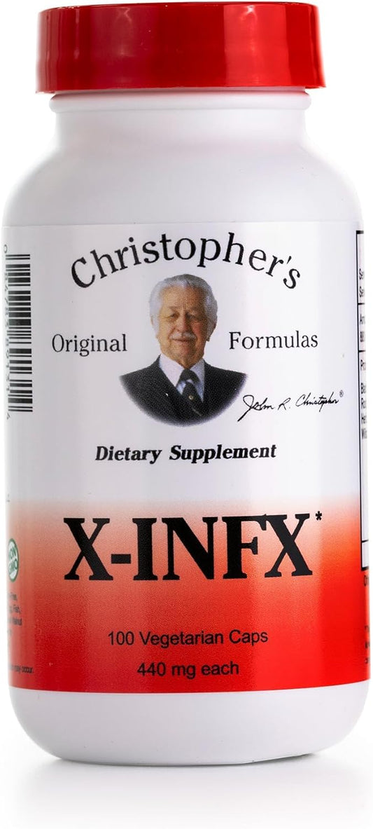 Christopher's Original Formulae X-INFX Formula – Natural Immune Support, 100 Capsules – Image 1