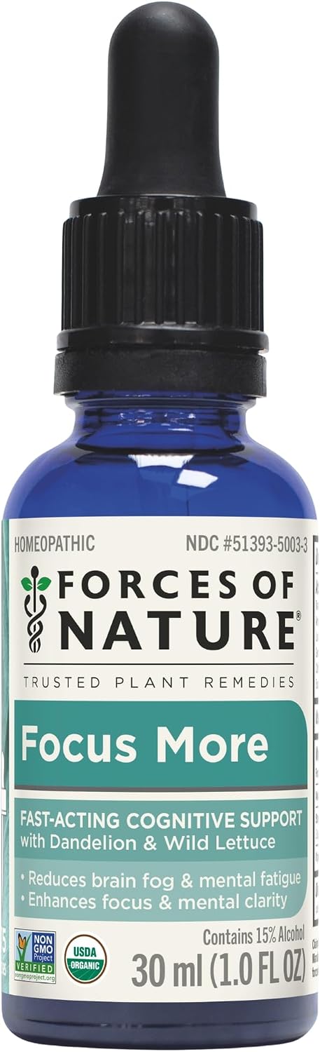 Forces of Nature Focus More – Homeopathic – Dandelion – Supports cleansing and liver health, which may indirectly – Image 1