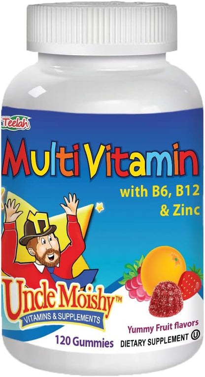 Uncle Moishy Children's Multivitamin Mineral Jellies with Choline - 120 Jellies