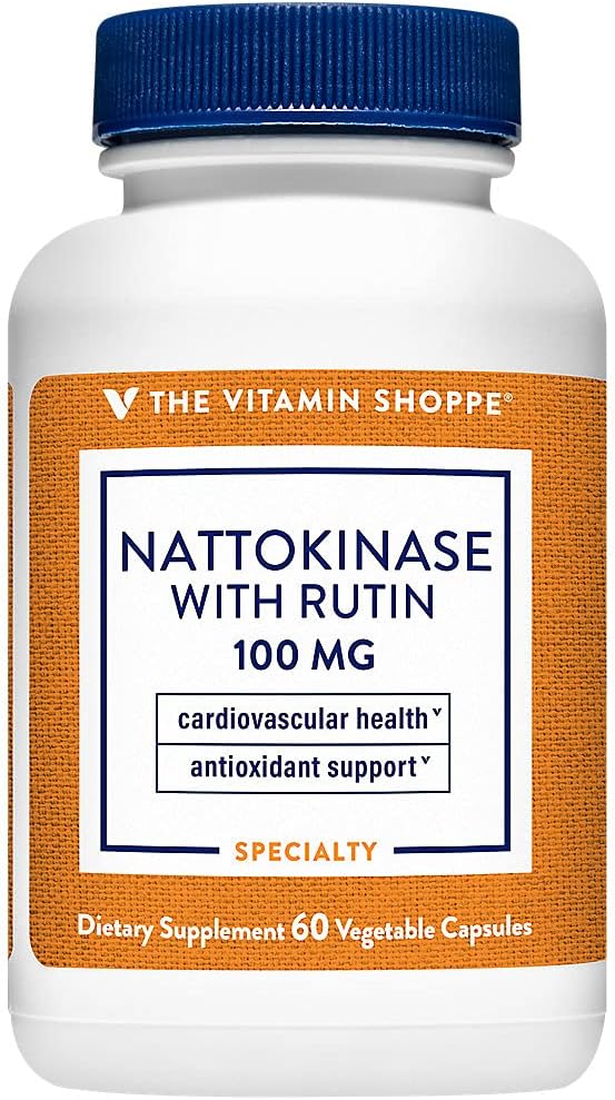 The Vitamin Shoppe Nattokinase with Rutin 100mg, Antioxidant Supplement - görsel 1