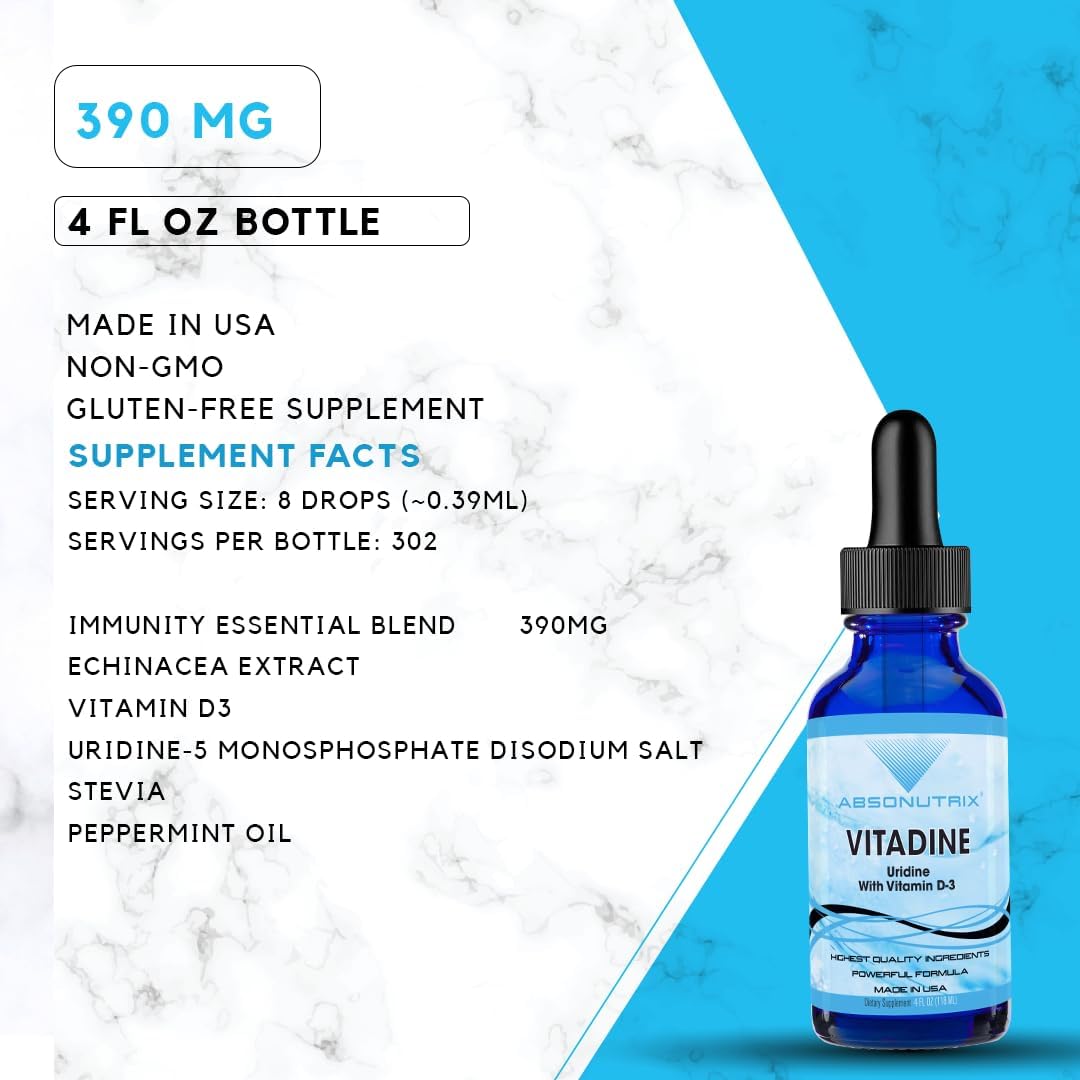 Vitadine Liquid Supplement with Vitamin D3 – Echinacea Extract : Traditionally used to support the body's natural – Image 2