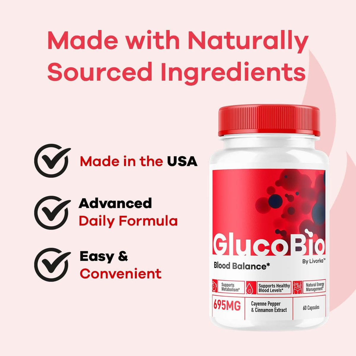 (5 Pack) GlucoBio Capsules - Official Gluco Bio Advanced Formula Support Pills - Maximum Strength, Natural Gluco Bio – Image 5