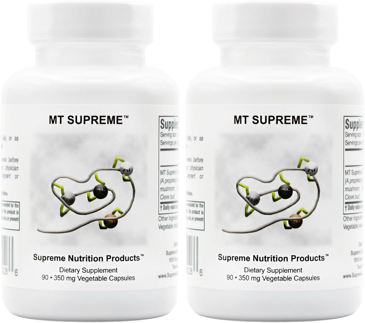 Supreme Nutrition MT Supreme, 90 Pure Herbal Combination Vegetarian Capsules (Pack of 2) - görsel 1