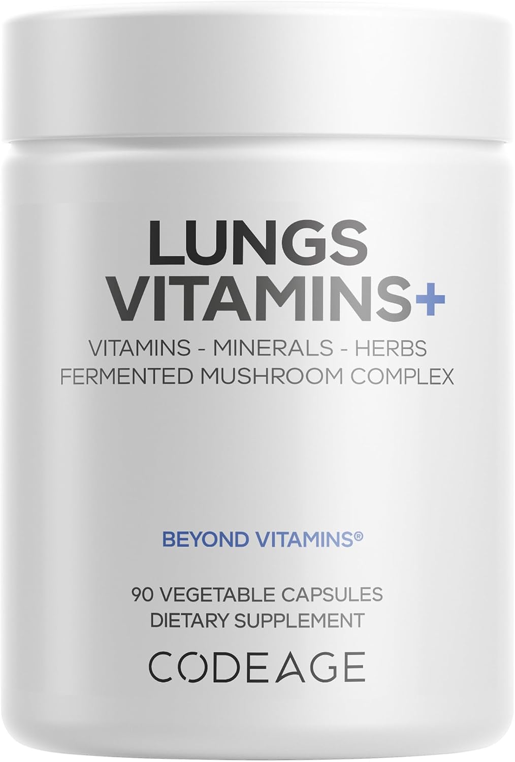 Codeage Lung Vitamins – Cordyceps, Reishi, Chaga, Zinc & Herbal Blend (90 Capsules) - görsel 1