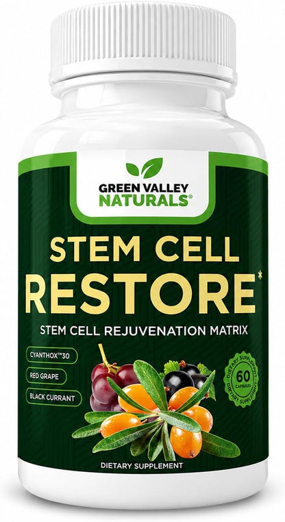 Stem Cell Restore | Cellular Support & Healthy Ageing Antioxidant Supplement with CyanthOx™ 30