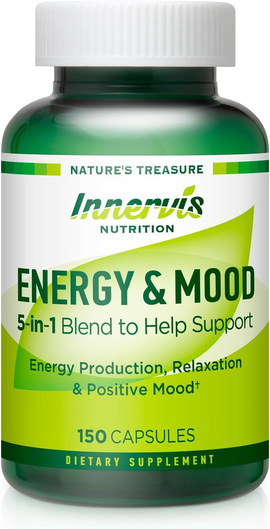 Energy & Mood Supplement – Boost Energy & – Supports Energy Production: Magnesium is essential for cellular energy – Image 1
