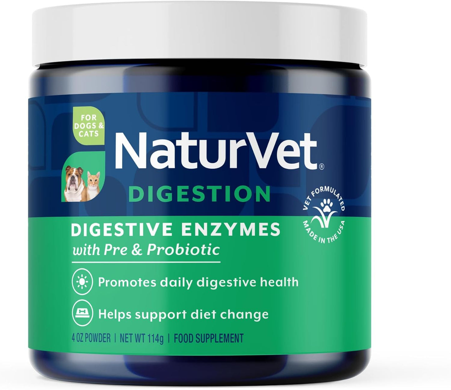 NaturVet Advanced Probiotics & Enzymes – Plus Vet Strength PB6 Probiotic for Dogs & Cats (227 g) - görsel 9