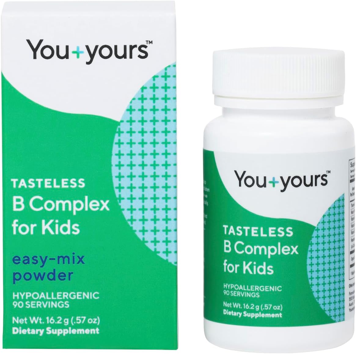 You+yours Tasteless B Complex Powder for – Form and dosability: Powder formats allow flexible dosing. This product – Image 1