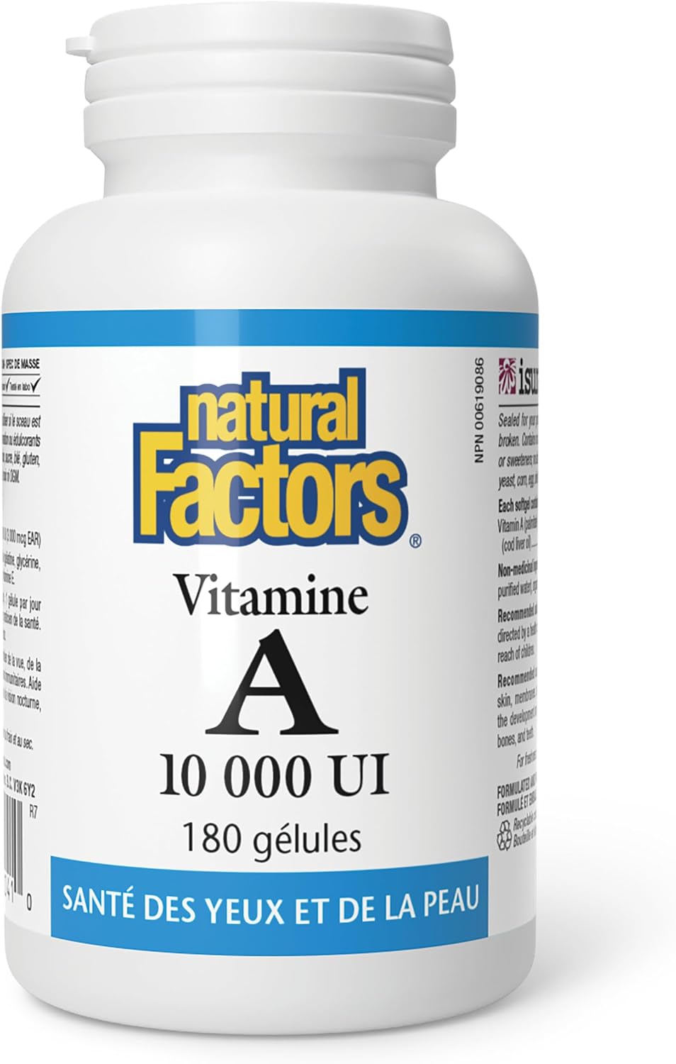 Natural Factors Vitamin A 10,000 IU - 180 Softgels - görsel 2