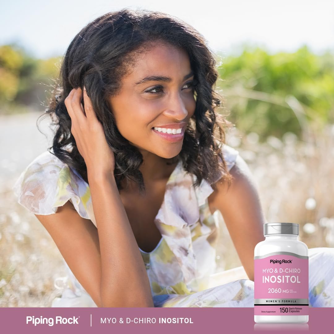 Piping Rock Myo-Inositol & D-Chiro Inositol Supplement | 150 Capsules | Women's Health | Non-GM, Gluten free - görsel 6