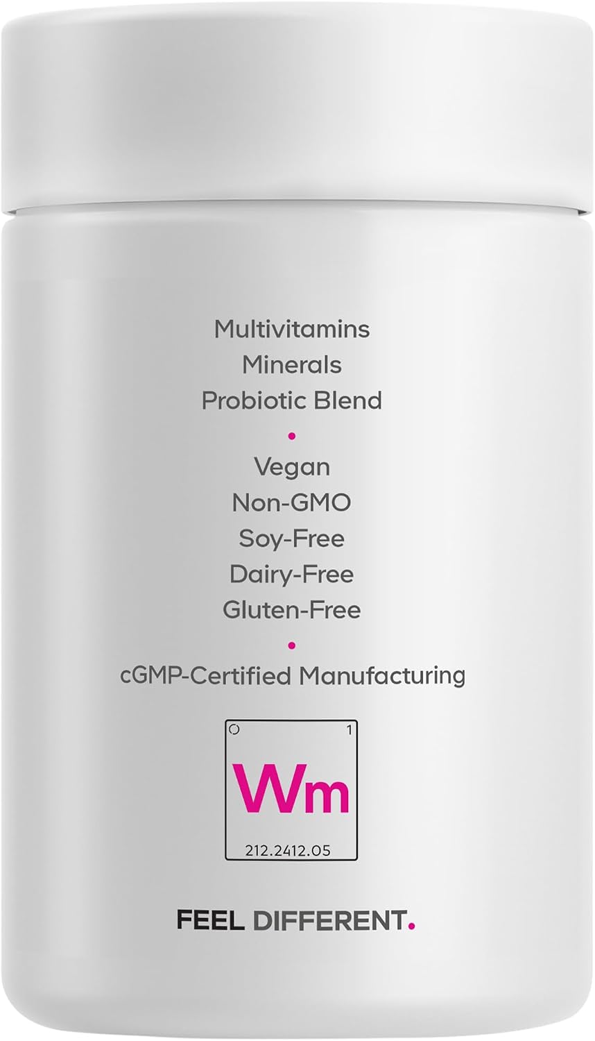 Codeage Women's’s Multivitamin - Vitamins A, C, D3, E, B6, B12, Folate, Calcium, Magnesium, Iron, Dong Quai, Probiotics - 1 – Image 9