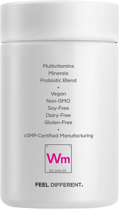 Codeage Women's’s Multivitamin - Vitamins A, C, D3, E, B6, B12, Folate, Calcium, Magnesium, Iron, Dong Quai, Probiotics - 1 – Image 9