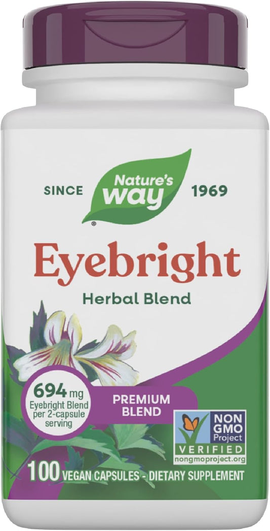 Nature's Way Eyebright Herb Premium Blend, 100 Capsules – Image 1